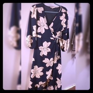 Floral Wrap Dress